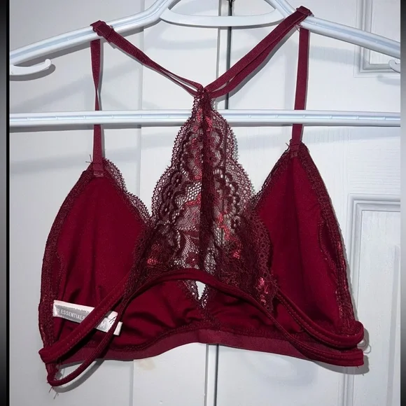 Deep red Essentials bralette - Picture 3 of 3